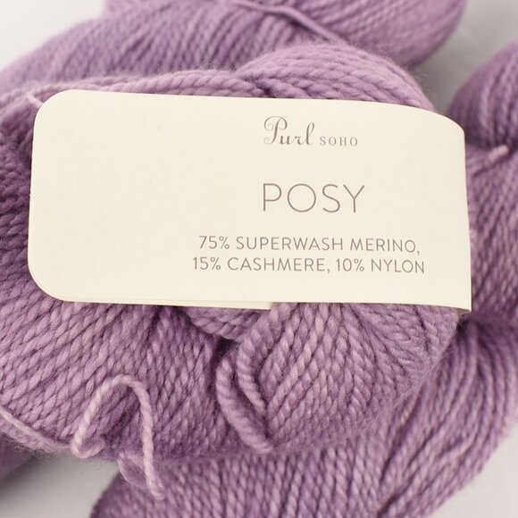 Purl Soho Posy Yarn 3 Skeins SW Merino Cashmere Nylon Winter Heath Colorway - Picture 3 of 4